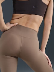 Nike Mink Brown One High Waisted Full Length Leggings - Image 6 of 6