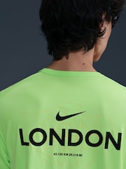 Nike Green London Marathon Running T-Shirt - Image 4 of 5