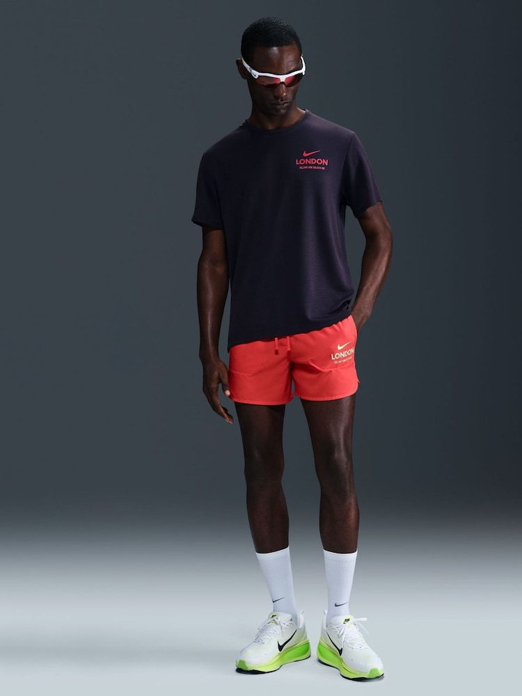 Nike Cave Purple London Marathon Running T-Shirt - Image 1 of 5