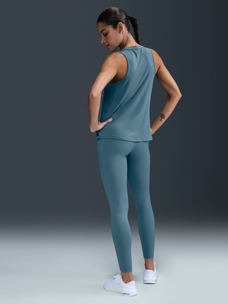 Nike Smokey Blue One High Waisted Full Length Leggings - Image 2 of 6