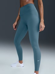 Nike Smokey Blue One High Waisted Full Length Leggings - Image 3 of 6