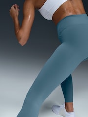 Nike Smokey Blue One High Waisted Full Length Leggings - Image 4 of 6