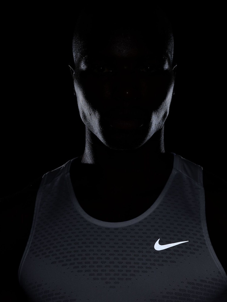 Nike White Stride Dri-FIT ADV Running Vest Top - Image 7 of 9