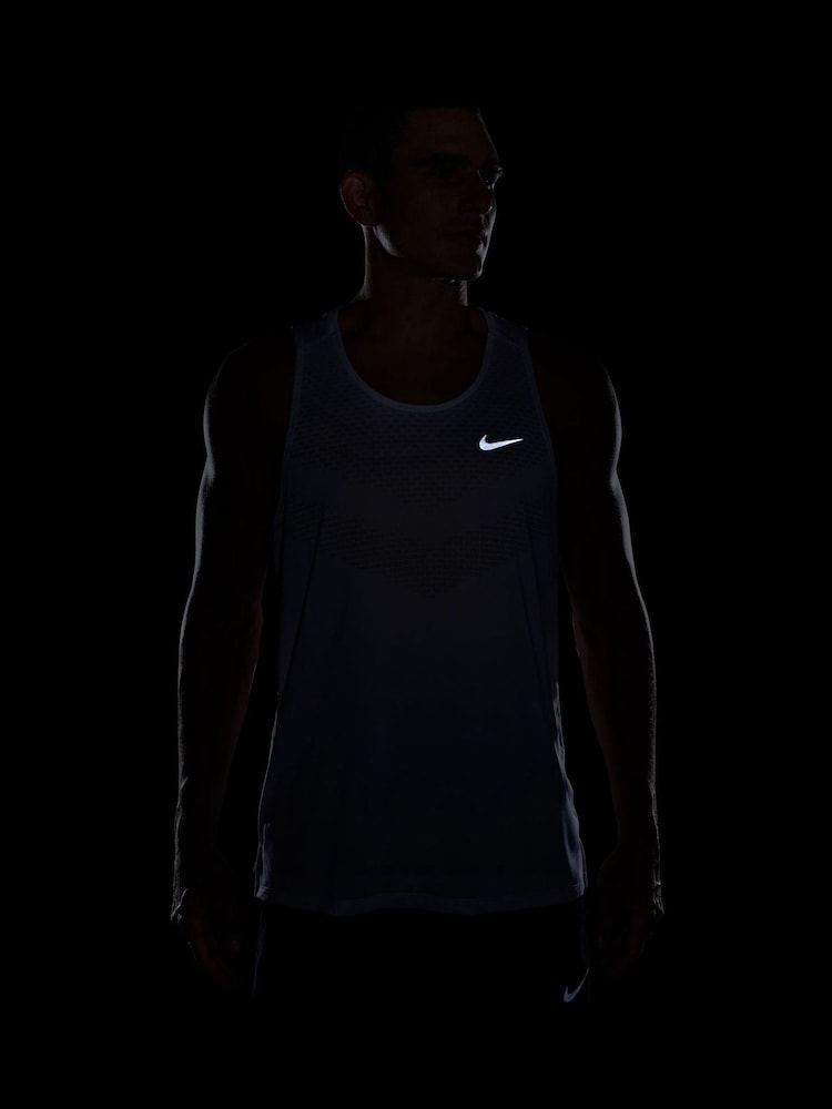 Nike White Stride Dri-FIT ADV Running Vest Top - Image 8 of 9
