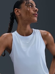 Nike Light Blue Tint One Dri-FIT Tank Vest Top - Image 3 of 5