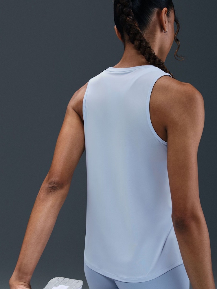 Nike Light Blue Tint One Dri-FIT Tank Vest Top - Image 5 of 5