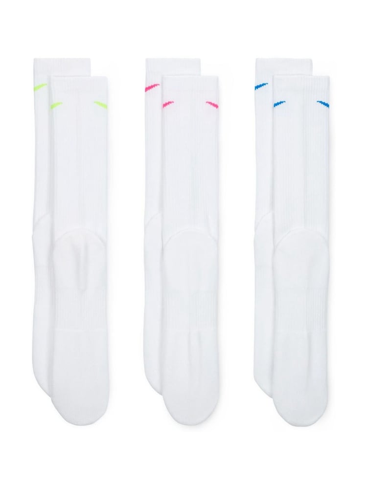 Nike Natural Grey Plus Everyday Cushioned Training Crew Socks - Image 2 of 4