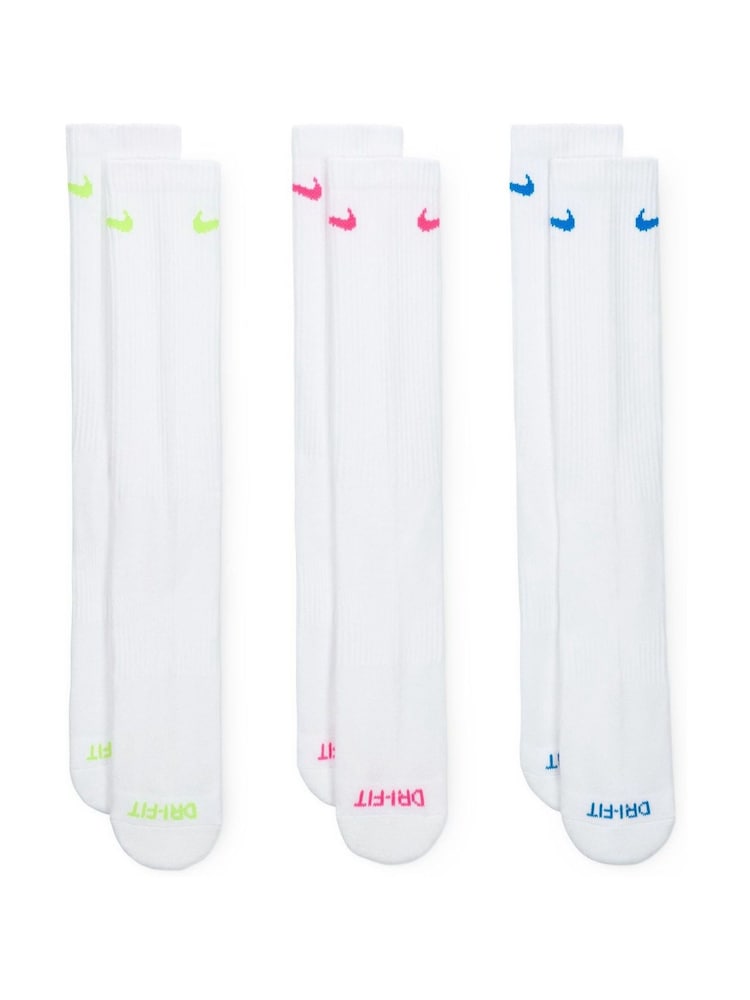 Nike Natural Grey Plus Everyday Cushioned Training Crew Socks - Image 3 of 4
