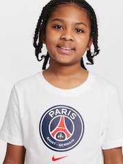 Nike White PSG Crest Graphic T-Shirt - Image 3 of 5