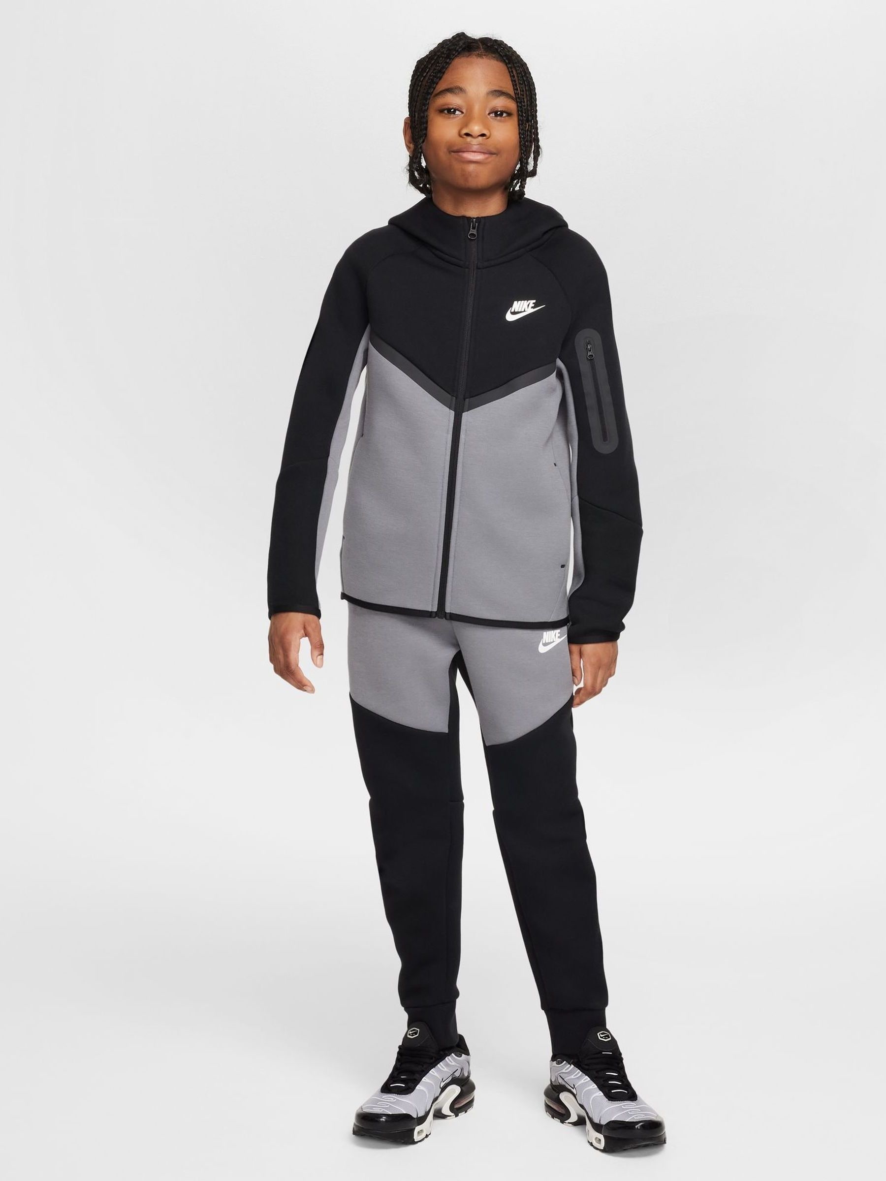 Buy Nike Smoke Grey Tech Fleece Zip-Up Hoodie from the Next UK