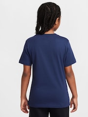 Nike Blue PSG Crest Graphic T-Shirt - Image 2 of 5
