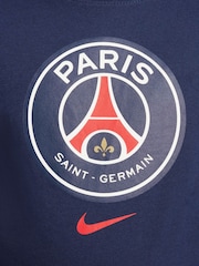 Nike Blue PSG Crest Graphic T-Shirt - Image 4 of 5