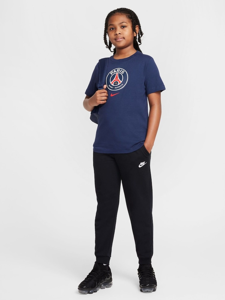 Nike Blue PSG Crest Graphic T-Shirt - Image 5 of 5 Nike Blue PSG Crest Graphic T-Shirt - Image 5 of 5