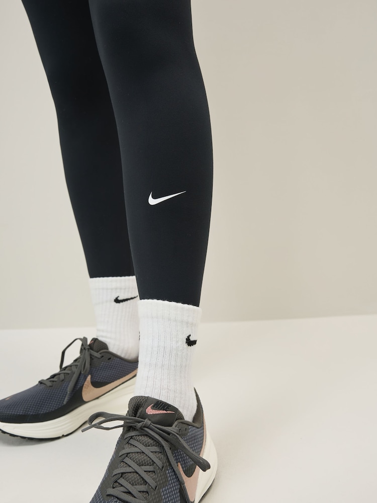Nike Black One High Waisted Full Length Leggings - Image 5 of 5 Nike Black One High Waisted Full Length Leggings - Image 5 of 5