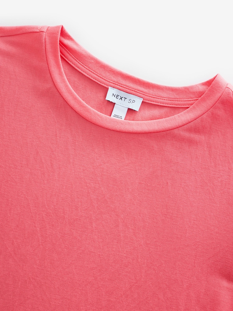 Coral Pink Short Sleeve T-Shirt - Image 3 of 3