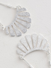 Silver Tone Drop Earrings - Image 3 of 4