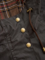 Celtic & Co. Waxed Cotton Brown Overcoat - Image 5 of 7