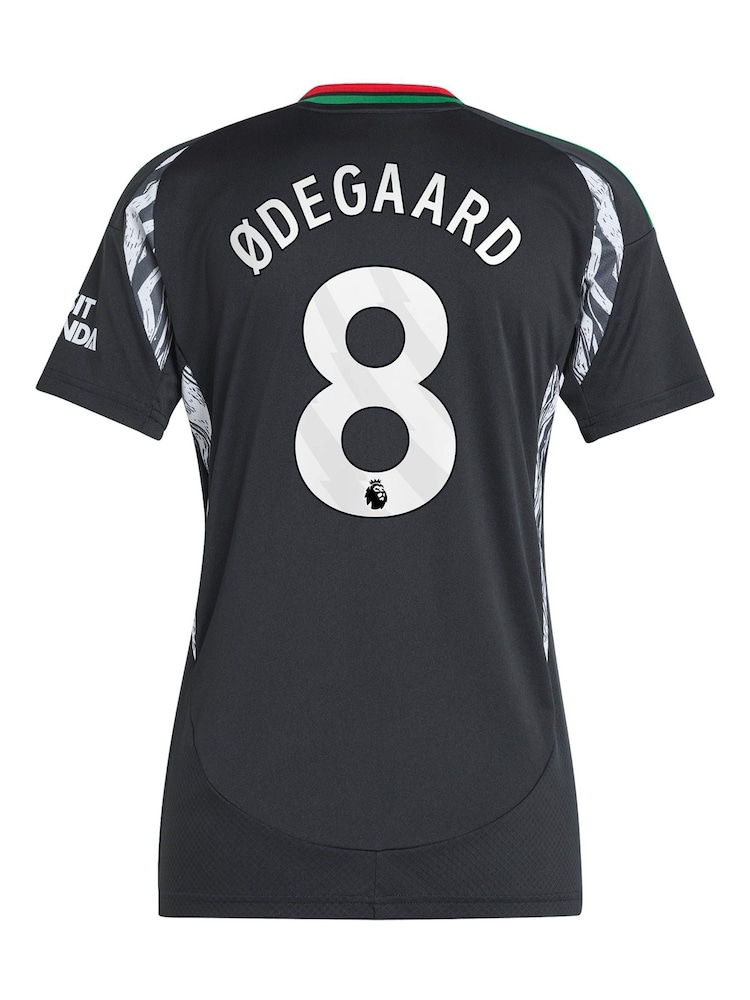adidas Black Odegaard - 8 Womens Arsenal Away 2024-25 Shirt With Odegaard 8 Printing - Image 3 of 3