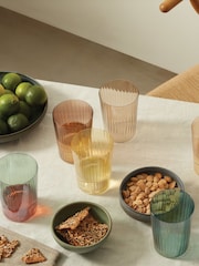LSA International Set of 4 Amber and Orange Gems Tumblers 560ml Assorted - Image 1 of 5