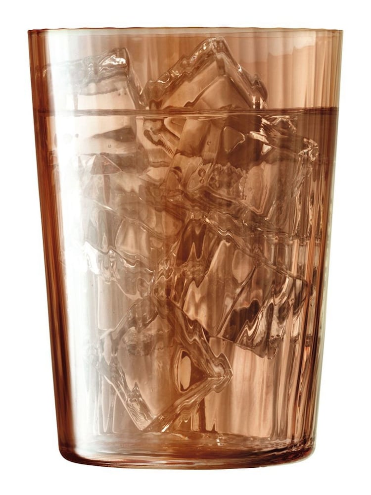 LSA International Set of 4 Amber and Orange Gems Tumblers 560ml Assorted - Image 5 of 5
