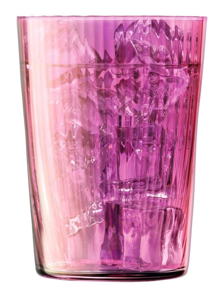 LSA International Set of 4 Garnet Gems Tumblers 560ml Assorted - Image 4 of 5