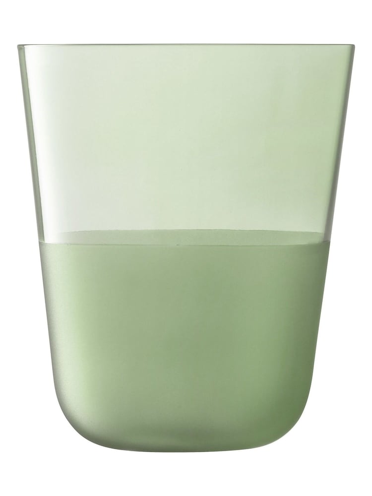 LSA International Set of 2 Mossset Arc Contrast Tumblers 380ml - Image 4 of 4 LSA International Set of 2 Mossset Arc Contrast Tumblers 380ml - Image 4 of 4
