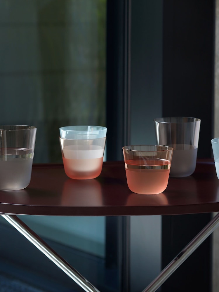 LSA International Set of 2 Earth Arc Contrast Tumblers 380ml - Image 1 of 4 LSA International Set of 2 Earth Arc Contrast Tumblers 380ml - Image 1 of 4