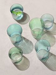 LSA International Set of 4 Jade Gems Tumblers 560ml Assorted - Image 1 of 4