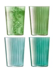 LSA International Set of 4 Jade Gems Tumblers 560ml Assorted - Image 2 of 4