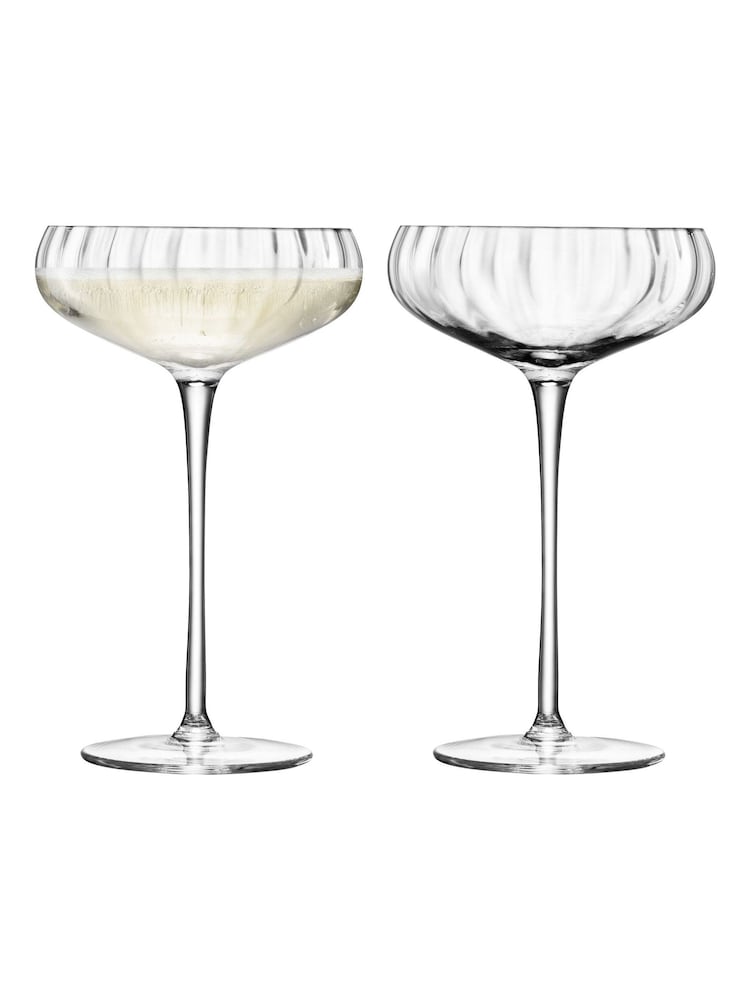 LSA International Aurelia 300ml Set of Champagne Saucers - Image 2 of 4