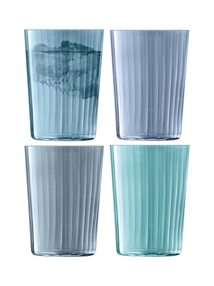 LSA International Set of 4 Sapphire Gems Tumblers 560ml Assorted - Image 2 of 4