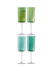LSA International Jade Gems Assorted Set of 210ml Champagne Flute - Image 2 of 5