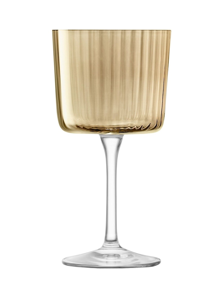 LSA International Amber/Orange Gems Assorted Set of 250ml Wine Glasses - Image 6 of 6