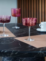 LSA International Garnet Gems Assorted Set of 230ml Champagne Cocktail Glasses - Image 1 of 6