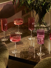 LSA International Garnet Gems Assorted Set of 210ml Champagne Flute - Image 1 of 6