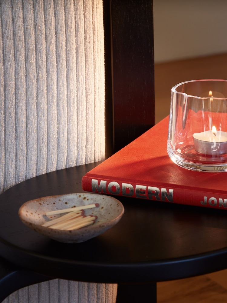 LSA International Clear Lagoon Tealight Holder H8cm - Image 1 of 3
