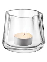 LSA International Clear Lagoon Tealight Holder H8cm - Image 2 of 3