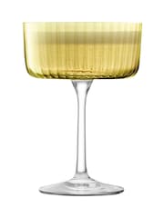 LSA International Amber and Orange Gems Assorted Set of 230ml Champagne Cocktail Glasses - Image 4 of 6
