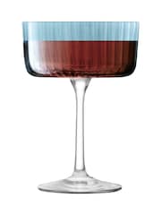 LSA International Sapphire Gems Assorted Set of 230ml Champagne Cocktail Glasses - Image 3 of 5