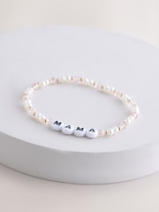 Rosa - Beaded Stretch Mama Bracelet - Imagen 1 de 3