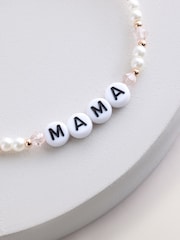 Rosa - Beaded Stretch Mama Bracelet - Imagen 2 de 3