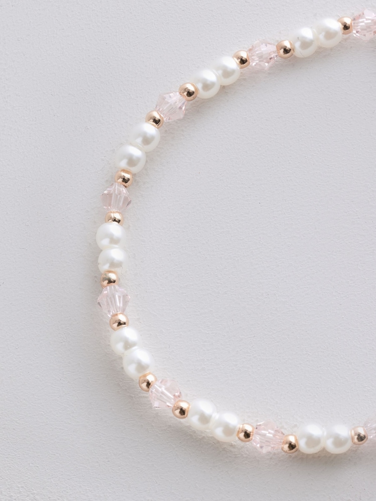 Rosa - Beaded Stretch Mama Bracelet - Imagen 3 de 3