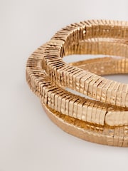 Gold Tone Stretch Bracelet - Image 3 of 3