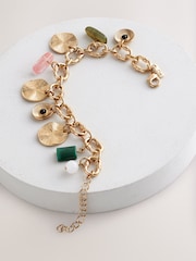 Gold Tone Charm Bracelet - Image 1 of 6