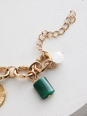 Gold Tone Charm Bracelet - Image 3 of 6