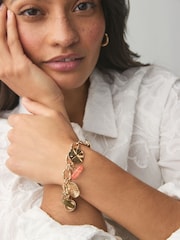 Gold Tone Charm Bracelet - Image 4 of 6