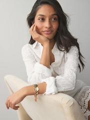 Gold Tone Charm Bracelet - Image 6 of 6