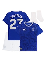 Castore Blue Everton Home Baby Kit 2024-25 with Coleman 23 Printing - Image 1 of 3