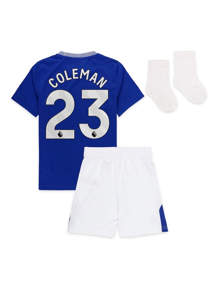 Castore Blue Everton Home Baby Kit 2024-25 with Coleman 23 Printing - Image 3 of 3
