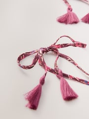 Purple/Pink Ditsy Floral Strappy Drop Waist Tiered Maxi Dress - Image 3 of 3
